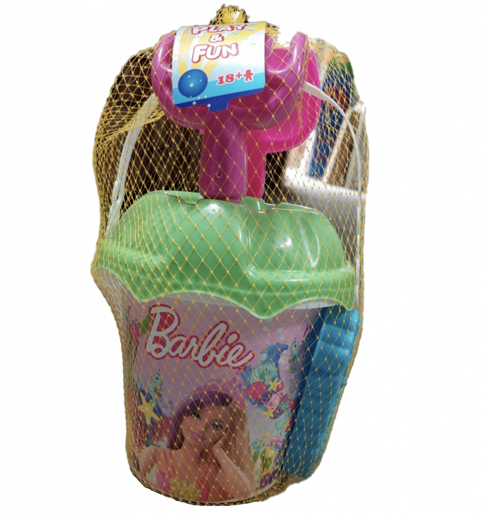 Set joaca nisip Barbie Verde + 4 accesorii Dede