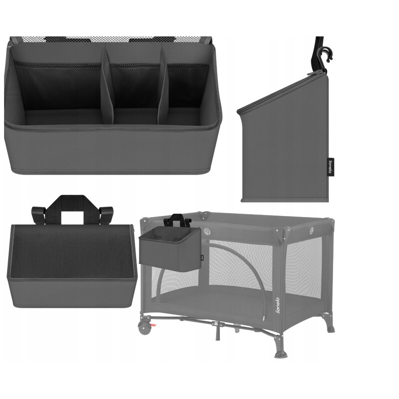 Lionelo Sidepocket M - Organizator Gri 3 Compartimente - imagine 6