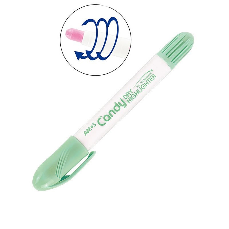 Textmarker Verde Pastel Amos, Vârf Durabil