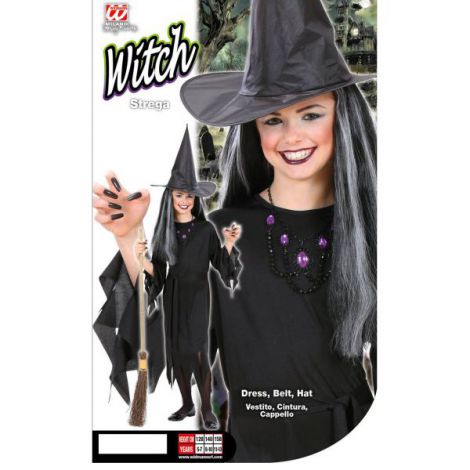Costum Vrăjitoare Copii Halloween | Widmann Italia - imagine 2
