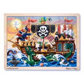 Puzzle Lemn Aventura Piraților Melissa & Doug