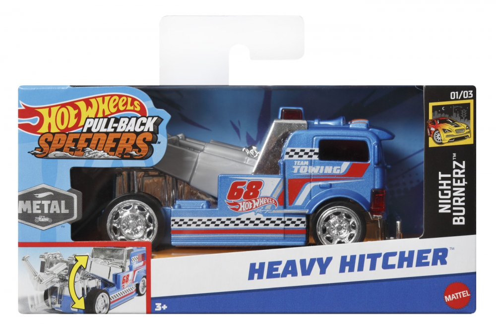 Hot Wheels Heavy Hitcher - Masinuta Pull Back 1:43