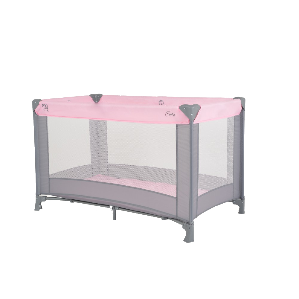 Patut pliabil Moni Solo Pink, cu accesorii incluse - imagine 7