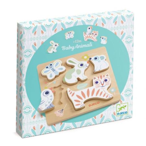 Puzzle BabyAnimali Djeco | Lemn FSC