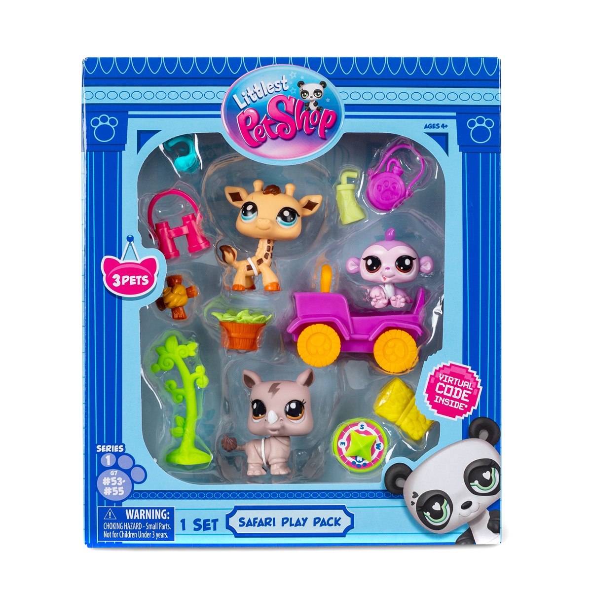 Littlest Pet Shop Set Safari, 3 Figurine