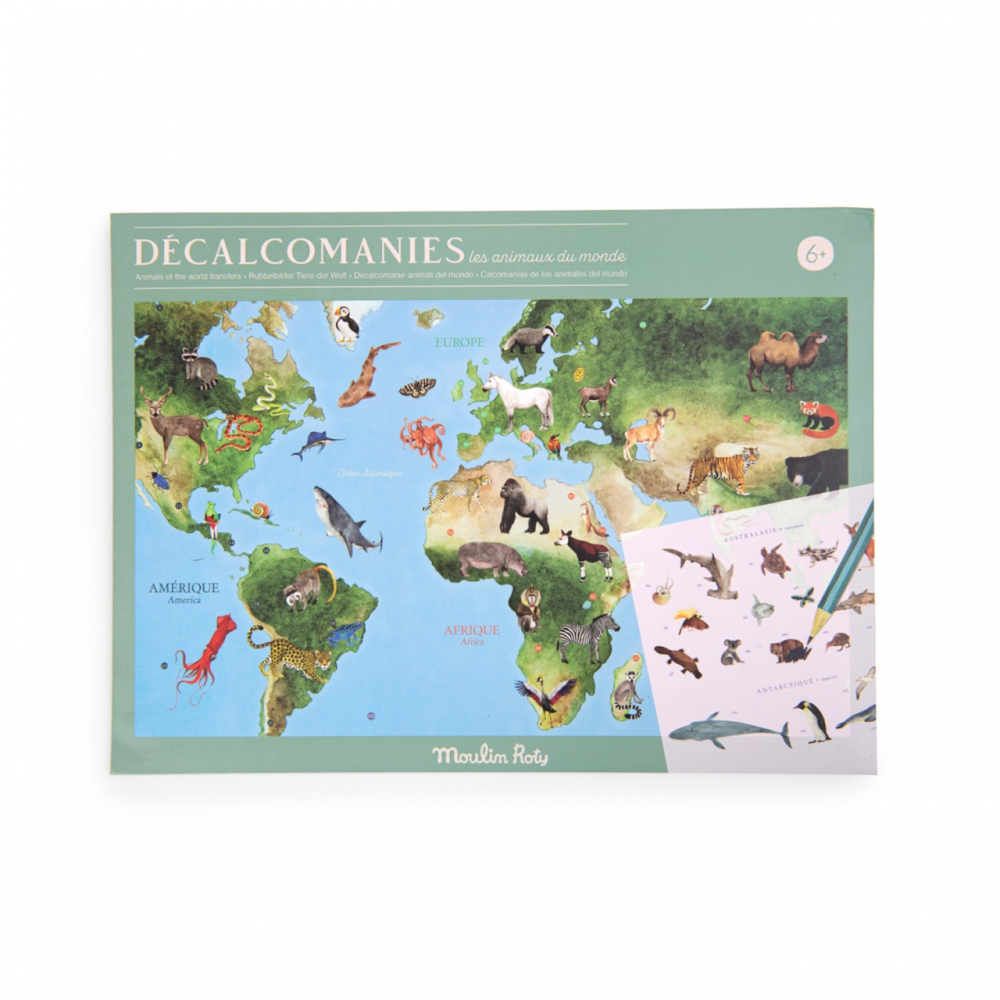 Joc de transfer Harta Lumii Moulin Roty