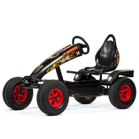 Kart Hot Rod BF1 Dino - Negru, Frână Pedale - imagine 3