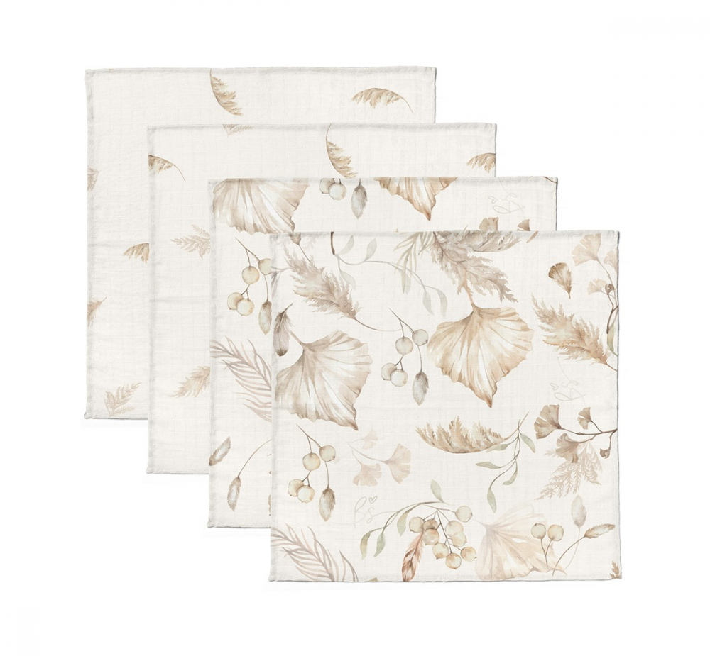 Set 4 Museline Bambus Boho | Babysteps