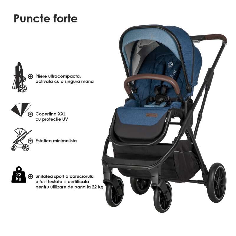 Coccolle Silene 2in1 Modular Carucior Copii - imagine 7