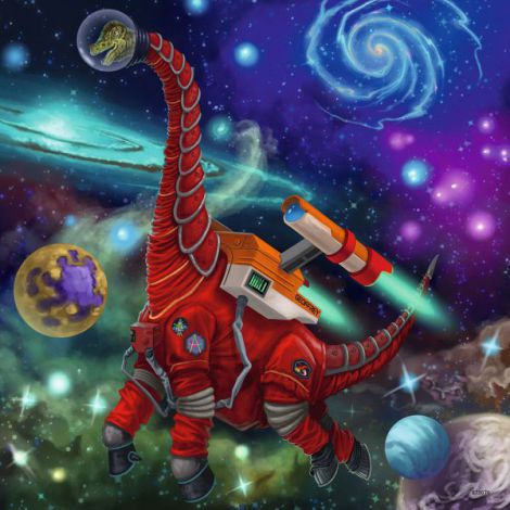 Puzzle Dinozauri în Spațiu Ravensburger 3x49 piese - imagine 4
