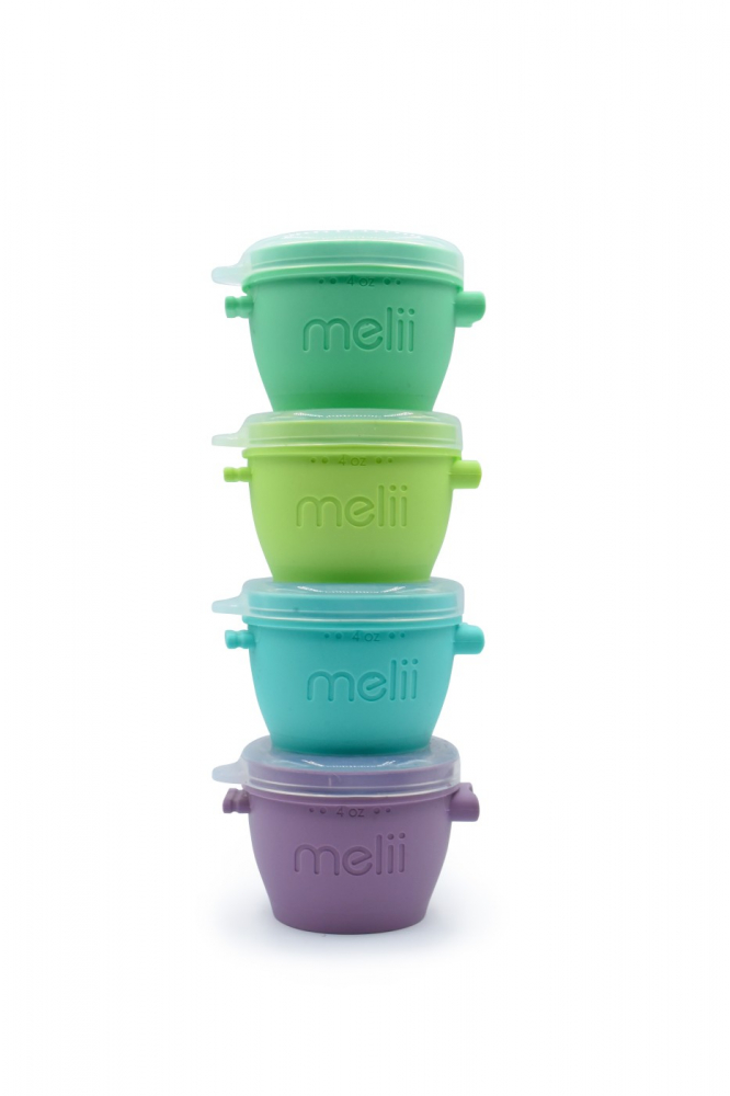 Set 4 Recipiente Silicon SnapGo Melii, 177 ml