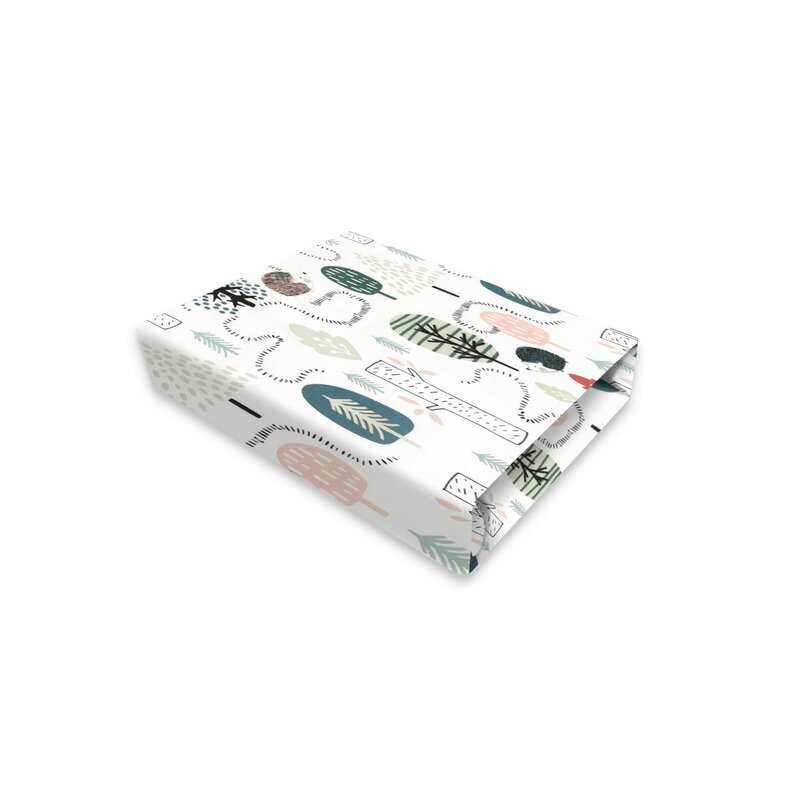 Lenjerie pat Qmini Hedgehog 3 piese, bumbac