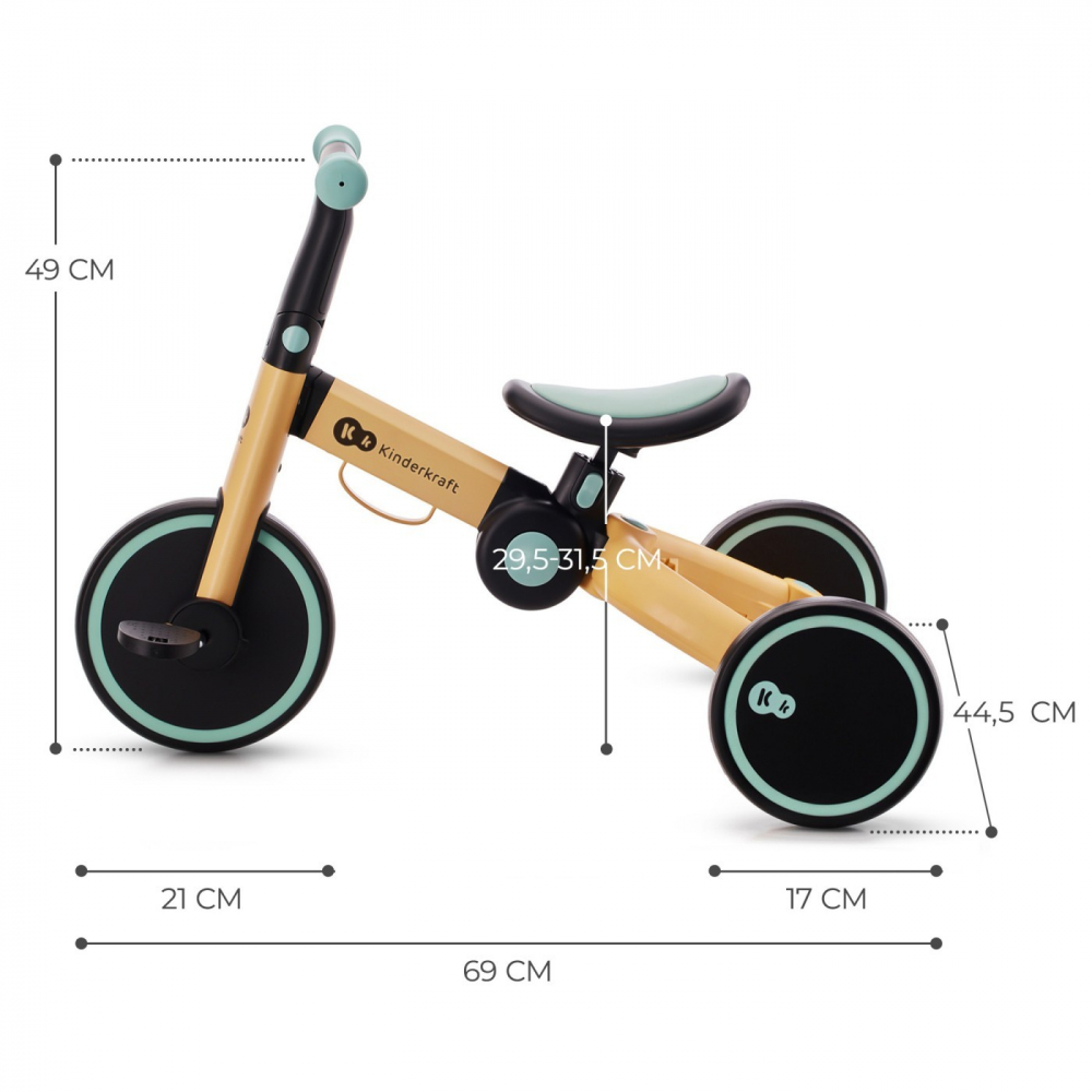 Kinderkraft 4trike - Tricicleta transformabilă 3-în-1 - imagine 3