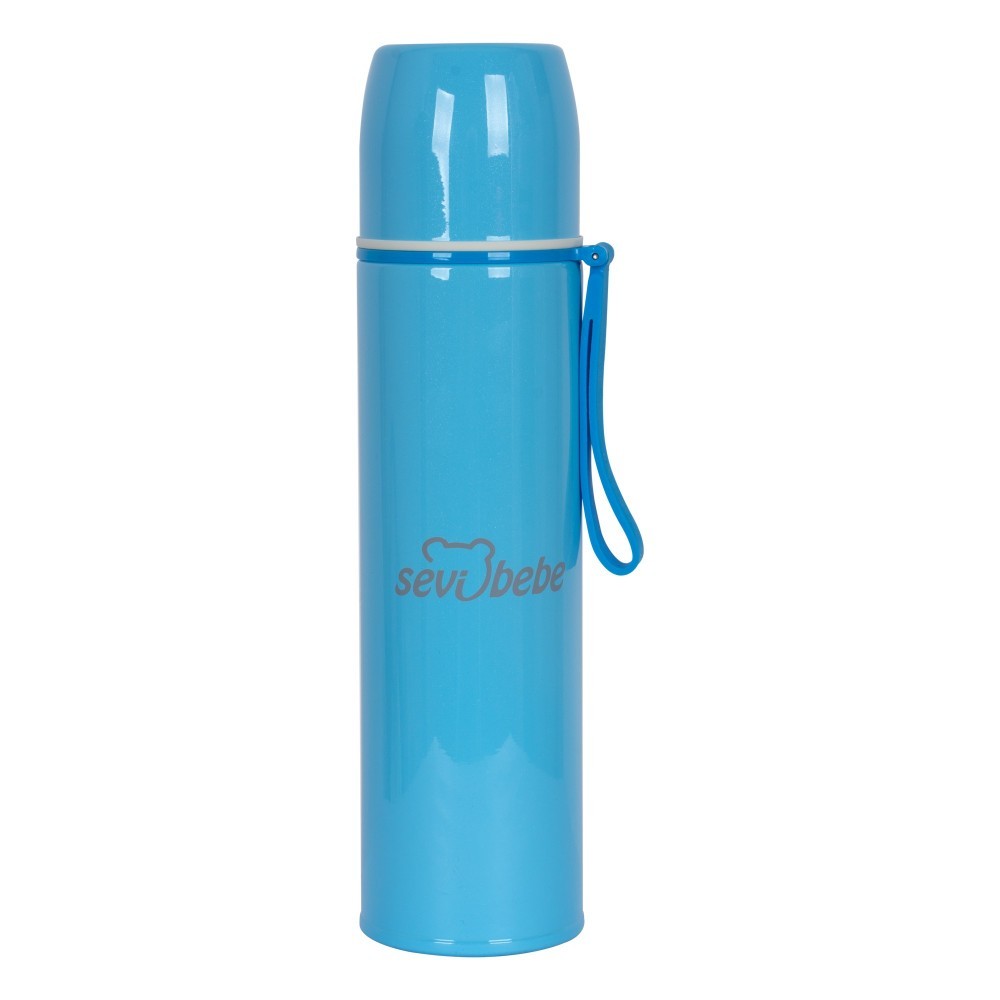 Termos Albastru 500ml Sevibebe Rezistent - imagine 4