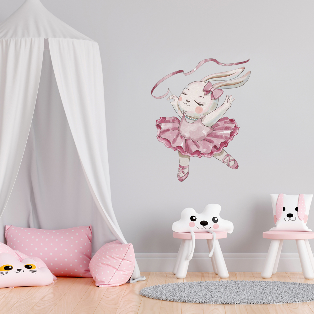 Sticker Decorativ Iepurasul Balerina Sipo, 61x50 cm - imagine 4