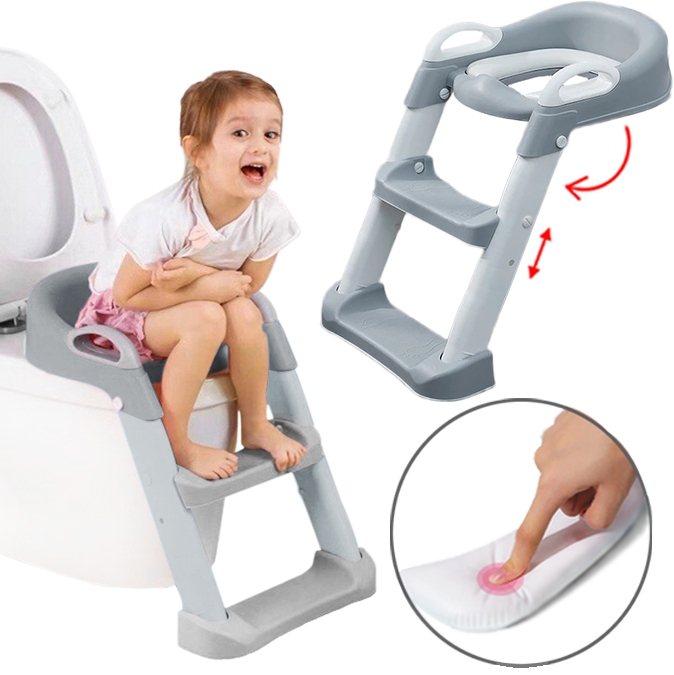 Reductor Toaleta Little Mom Grow Up Grey, Pliabil - imagine 11