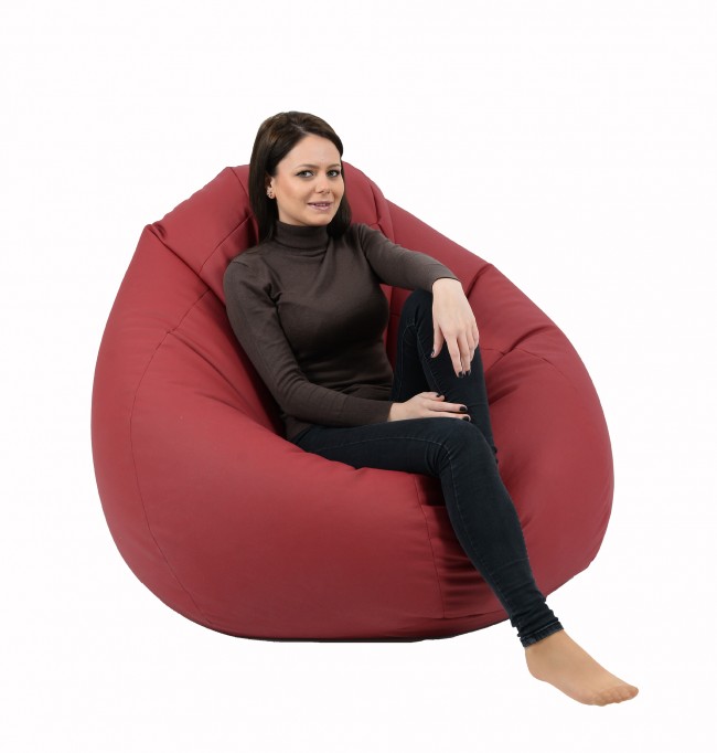 Fotoliu Beanbag Nirvana Gigant Wine | Pufrelax - imagine 2