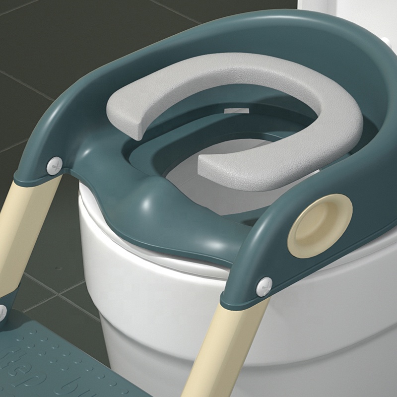 Reductor toaleta Little Mom Potty Green, Pliabil - imagine 4