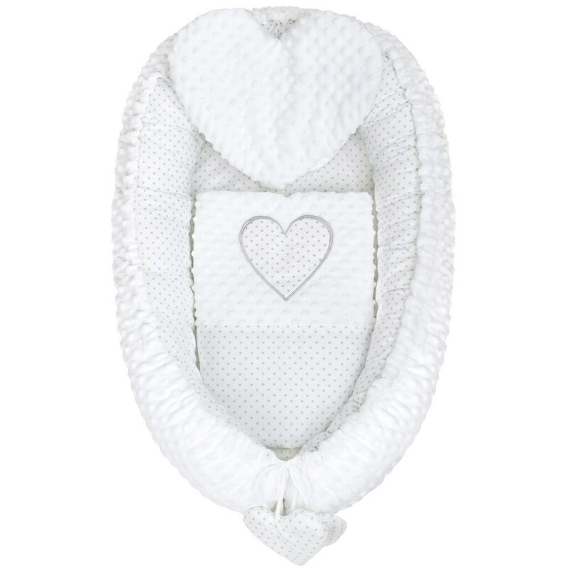 Baby Nest New Baby Luxury 3 piese Minky White