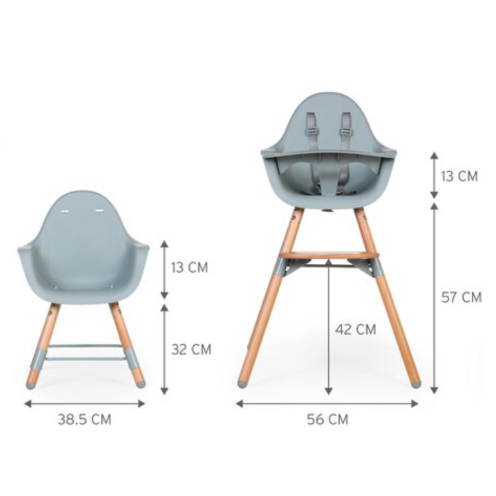 Scaun de masă reglabil Childhome Evolu 2