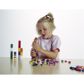 Capace de stivuit Educo 300 buc Set constructie - imagine 2