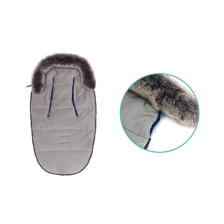 Sac Iarnă Fillikid cu Guler Blană Detașabil - imagine 5