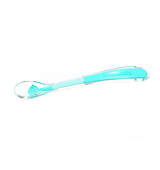 Linguriță Silicon Baby Ono Smile Turcoaz - imagine 3