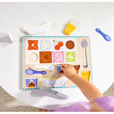 Melissa & Doug Puzzle Magnetic Înghețată 2-5 ani - imagine 9