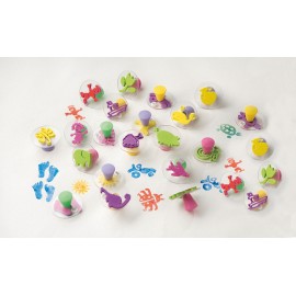 Set 20 Stampile Playbox cu Mâner - Creativitate