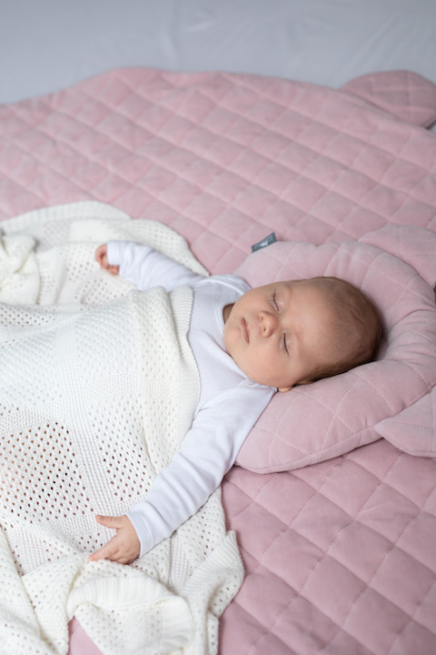 Perna Nor Pufos Royal Baby Anti-Plagiocefalie Pink - imagine 6