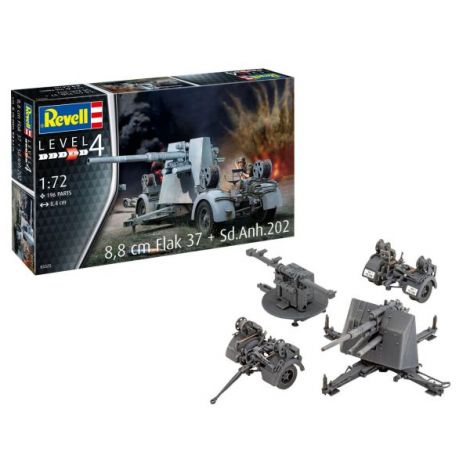 Revell Flak 37 Model Tun Antiaerian