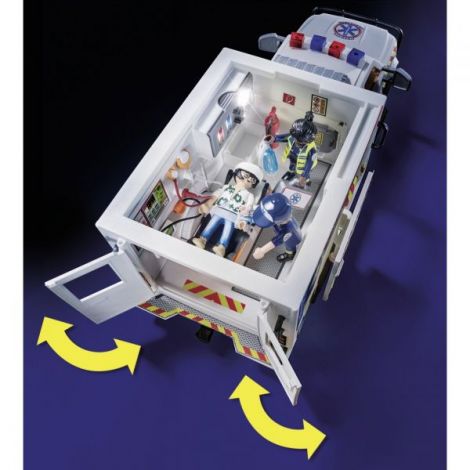 Playmobil Ambulanță cu Lumini și Sunete - imagine 3