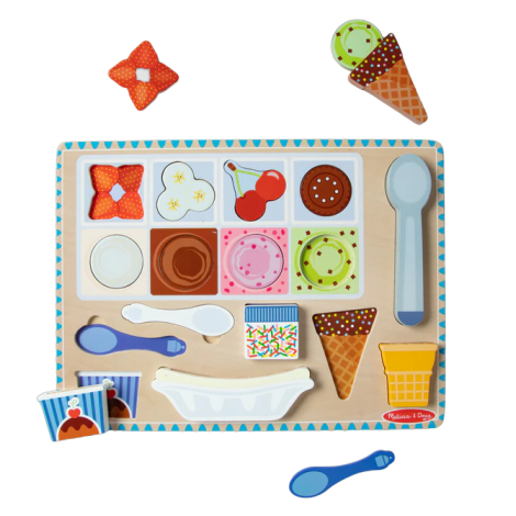 Melissa & Doug Puzzle Magnetic Înghețată 2-5 ani