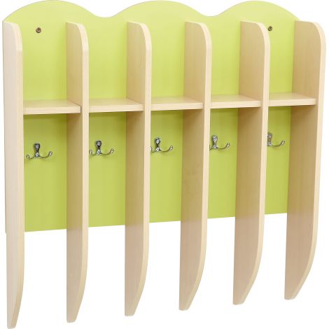 Cuier baie Moje Bambino, 5 carlige, Verde