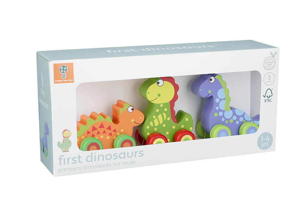 Primii mei dinozauri Orange Tree - Set Jucării Lemn