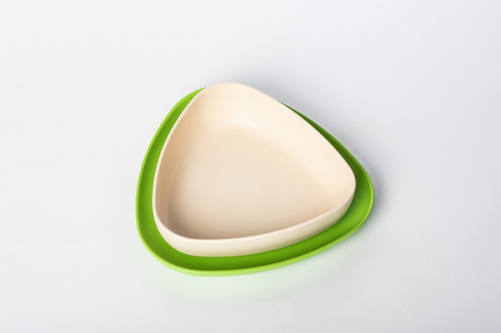 Set 2 Farfurii eKoala BIOplastic WhiteGreen - imagine 4