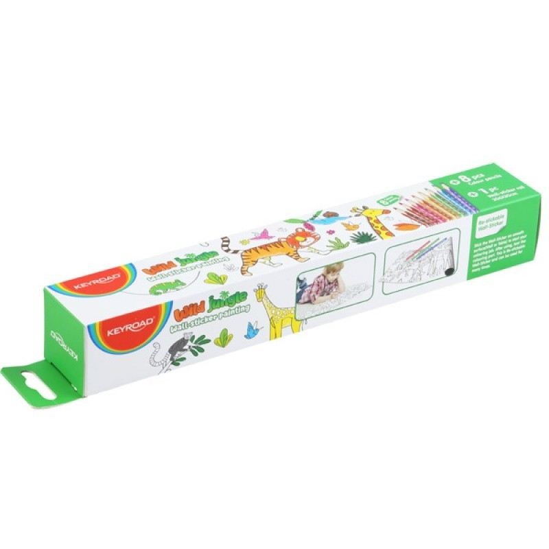 Rola Hartie Autocolant Colorat Jungla Keyroad