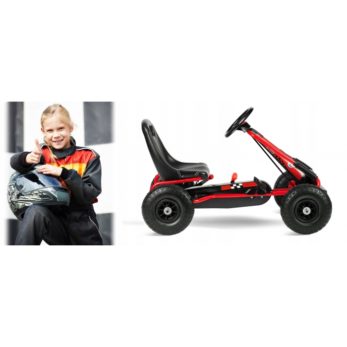 Kart Ricokids RK594 Roșu cu Pedale - imagine 3