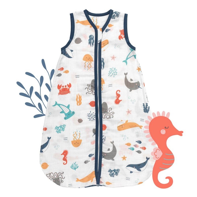 Sac Dormit Bamboo Under the Sea 0.5 Tog Slumbersac - imagine 4