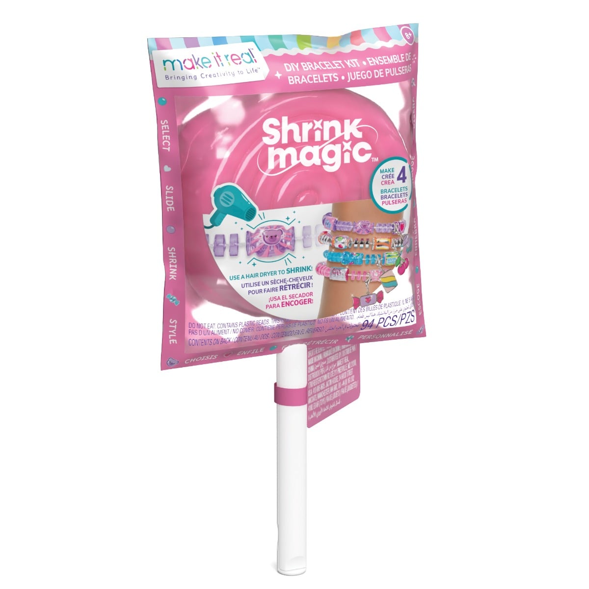 Set 4 Bratari Make It Real Shrink Magic Lollipop