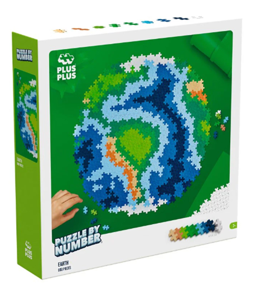 Plus-Plus Earth 800P Puzzle Educațional