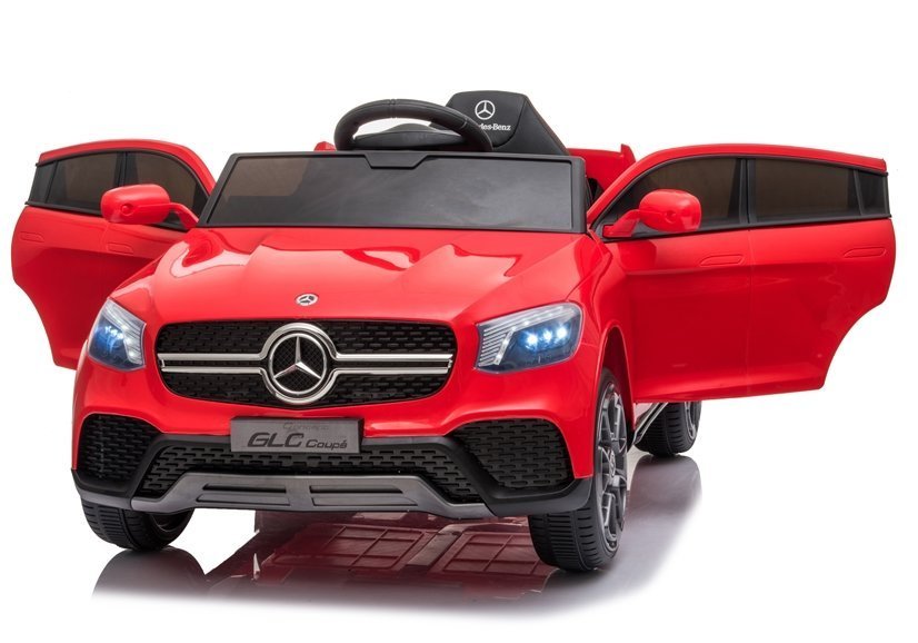 Mașinuță Mercedes-Benz GLC Coupe Roșie Electrică - imagine 3