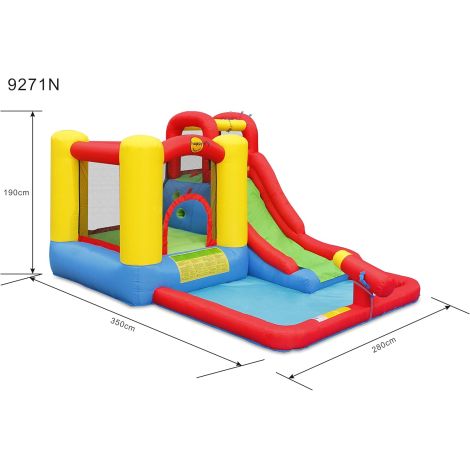 Happy Hop Jump & Splash Spațiu Gonflabil cu Apă - imagine 8