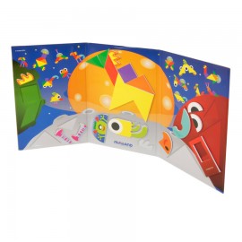 Tangram Magnetic Miniland | Stimulează Creativitatea - imagine 4
