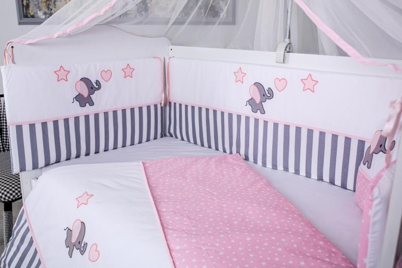 Lenjerie Patut 9 Piese Mykids Gri-Roz