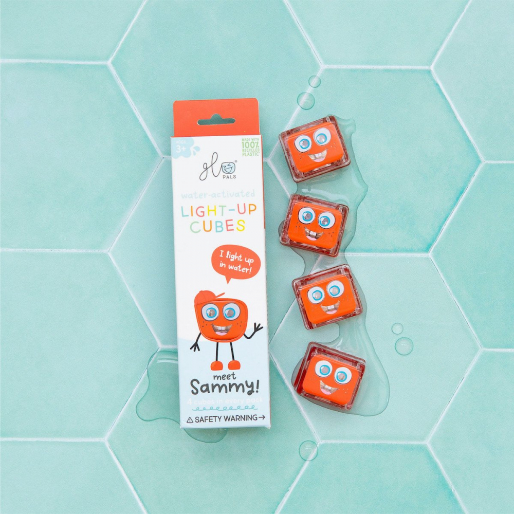Glo Pals Sammy Cube - Jucarie Senzoriala de Baie - imagine 4