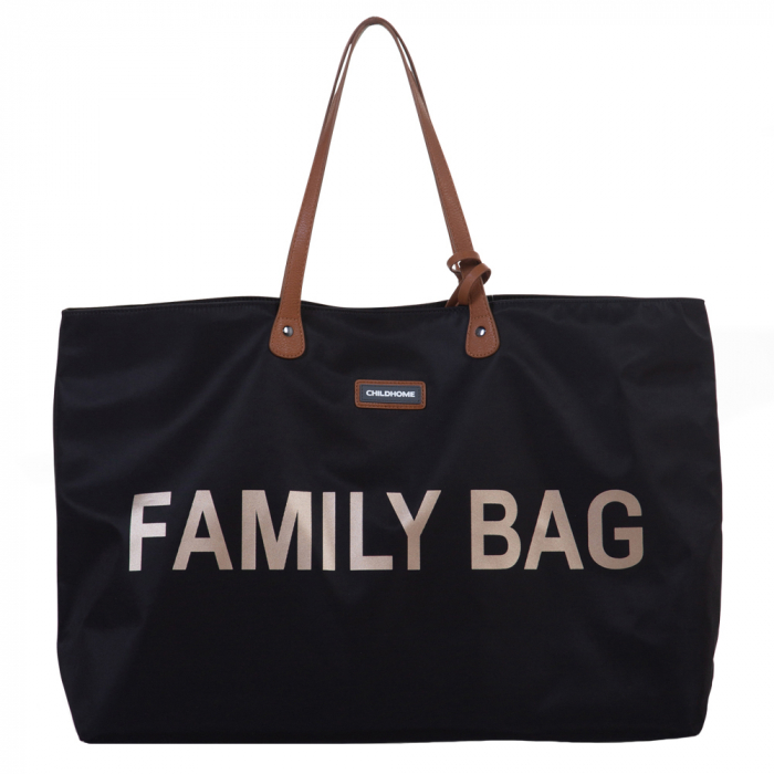 Geanta Childhome Family Bag Negru | Spațioasă