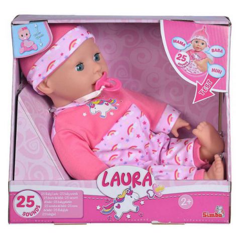 Papusa Laura Simba 38cm cu Sunete