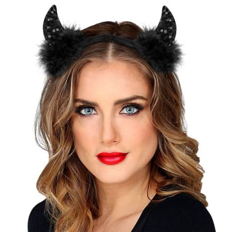 Coarne Dracusor Negre cu Paiete Widmann - imagine 2
