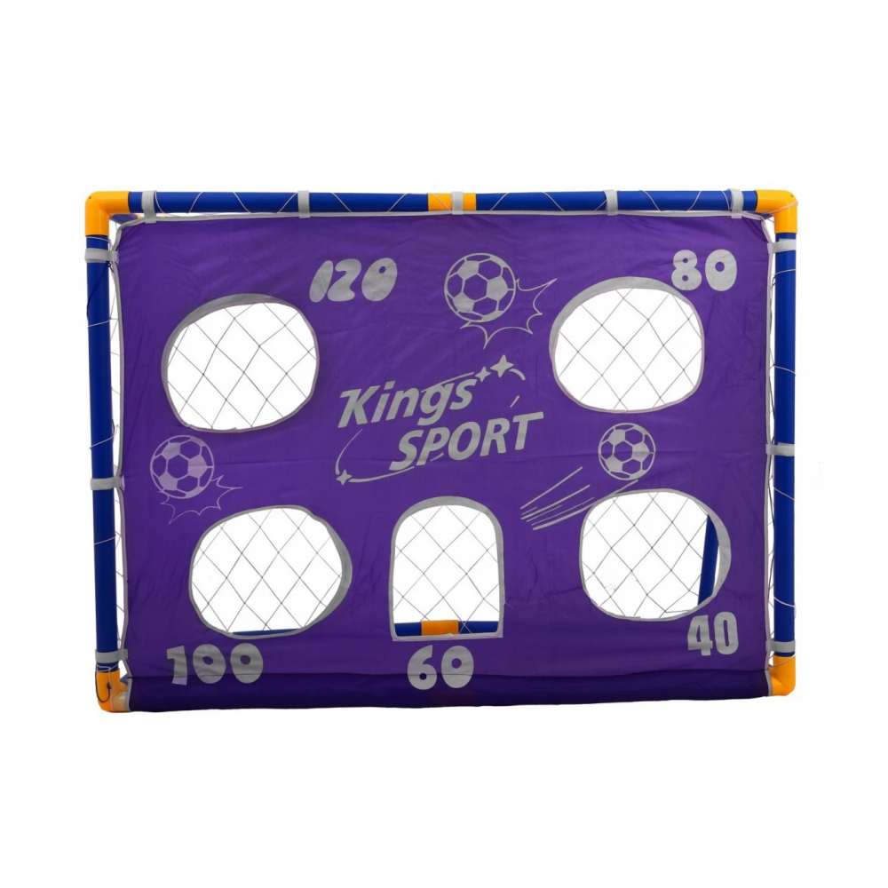 Set Poarta Fotbal King Sport Copii Accesorii - imagine 5